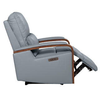 TREVISO TREVISO POWDER BLUE - LEATHER - 1S ELECTRIC RECLINER