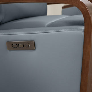 TREVISO REVISO POWDER BLUE - LEATHER - 1S LIFT CHAIR