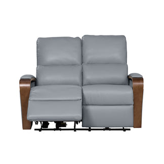 TREVISO TREVISO POWDER BLUE - LEATHER - 2S ELECTRIC RECLINER