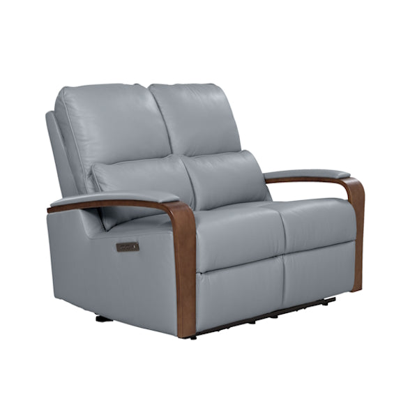 TREVISO TREVISO POWDER BLUE - LEATHER - 2S ELECTRIC RECLINER