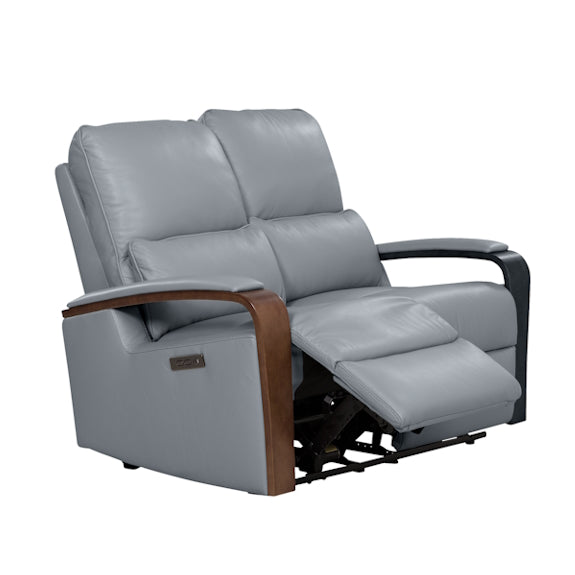TREVISO TREVISO POWDER BLUE - LEATHER - 2S ELECTRIC RECLINER
