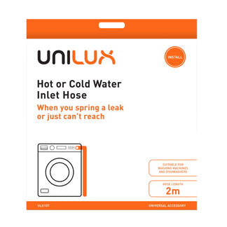 Unilux 2m Hot or Cold Water Inlet Hose