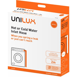Unilux 2m Hot or Cold Water Inlet Hose