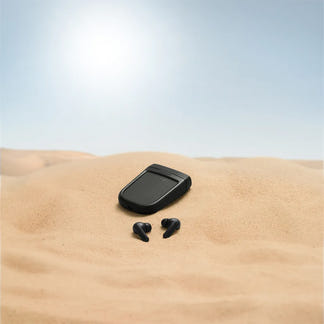 URBANISTA PHOENIX SOLAR POWERED EARPHONES MIDNIGHT BLACK