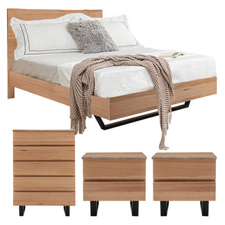VALHALLA VALHALLA QUEEN 4PCE MESSMATE TIMBER BEDROOM SET