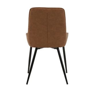 VIKTOR VIKTOR DINING CHAIR - TAN PU MATCHED STITCHING
