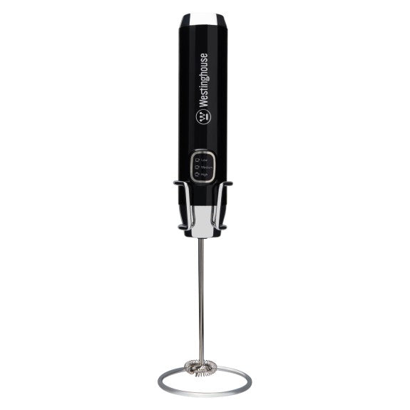 WESTINGHOUSE MILK FROTHER - BLACK CORDLESS SLIM DESIGN
