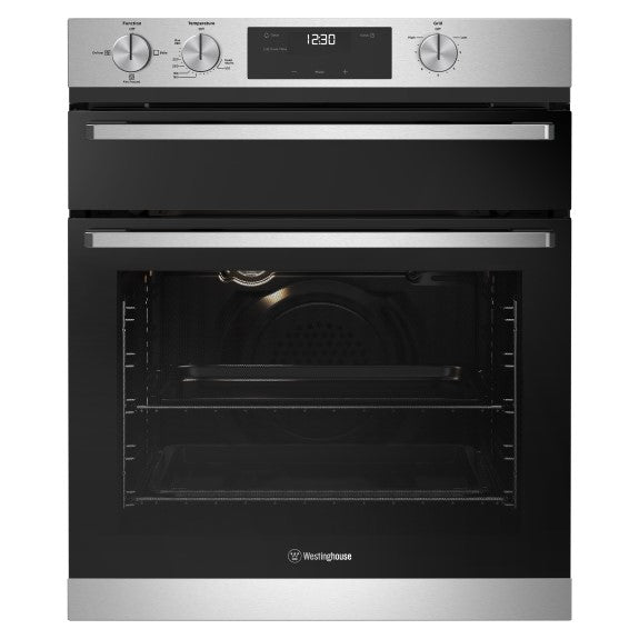 WESTINGHOUSE MULTI-FUNCTION 5 OVEN WITH SEPARATE GRILL STAINLESS STEEL 60CM