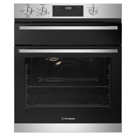 WESTINGHOUSE MULTI-FUNCTION 3 GAS OVEN - SEPARATE GRILL STAINLESS STEEL 60CM