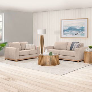 WILLOW WILLOW CHAMPAGNE - FABRIC - 3.5 SEAT LOUNGE