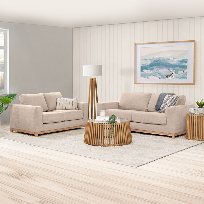WILLOW WILLOW CHAMPAGNE - FABRIC - 3.5 SEAT LOUNGE
