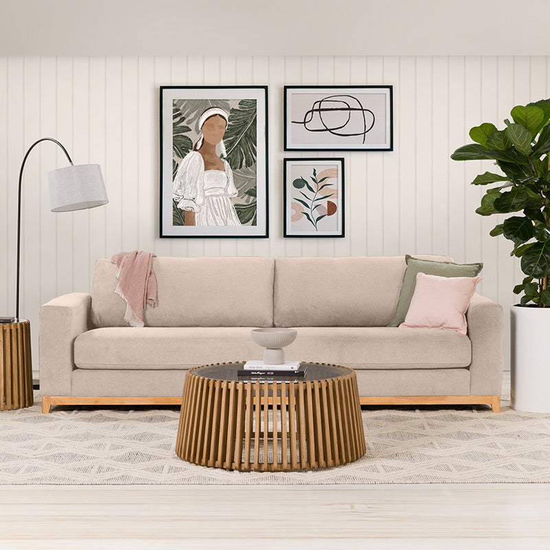 WILLOW ILLOW CHAMPAGNE - FABRIC - 4S SEAT LOUNGE