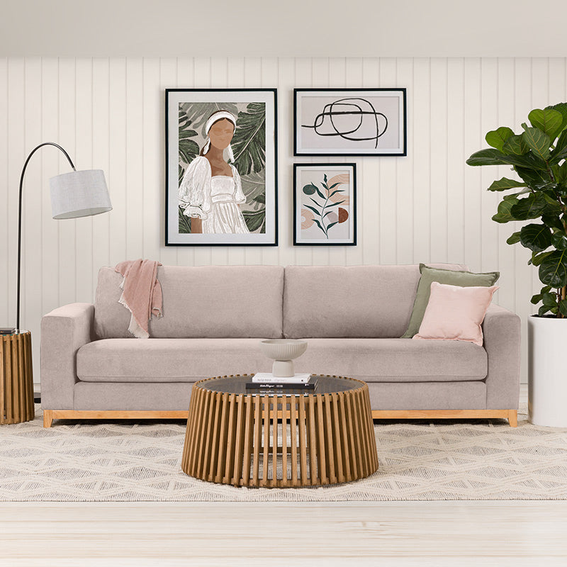 WILLOW WILLOW LIGHT GREY - FABRIC - 4S SEAT LOUNGE