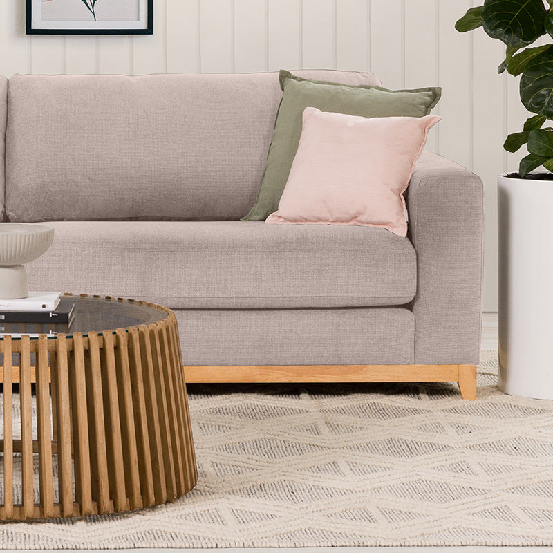 WILLOW WILLOW LIGHT GREY - FABRIC - 4S SEAT LOUNGE