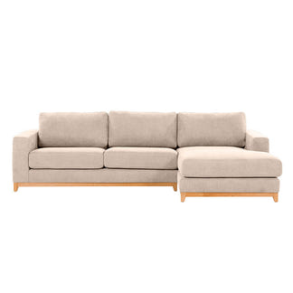 WILLOW WILLOW CHAMPAGNE - FABRIC - 3S SEAT LOUNGE + RHF CHAISE