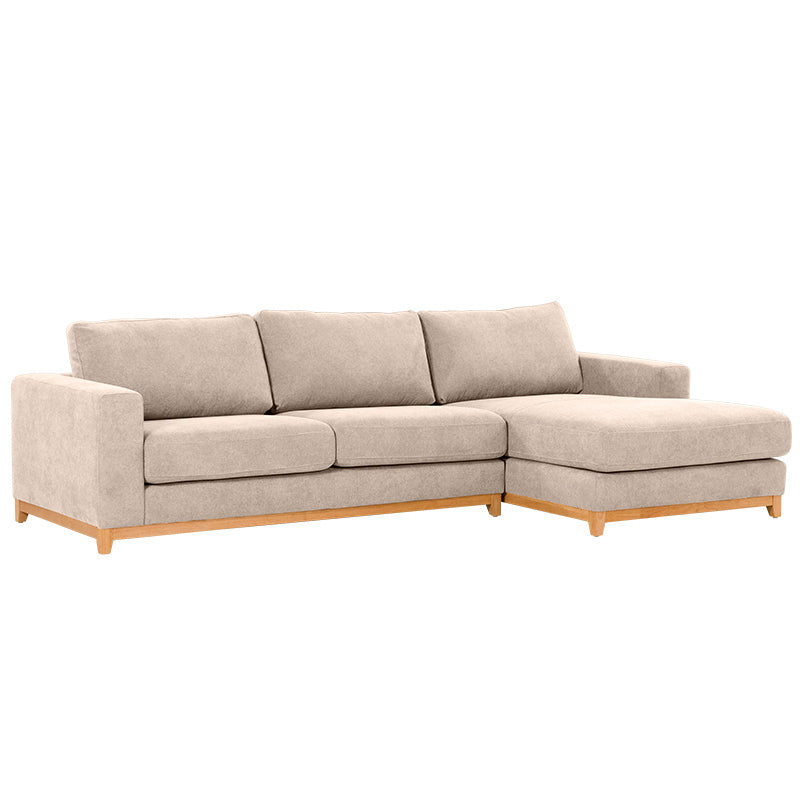 WILLOW WILLOW CHAMPAGNE - FABRIC - 3S SEAT LOUNGE + RHF CHAISE