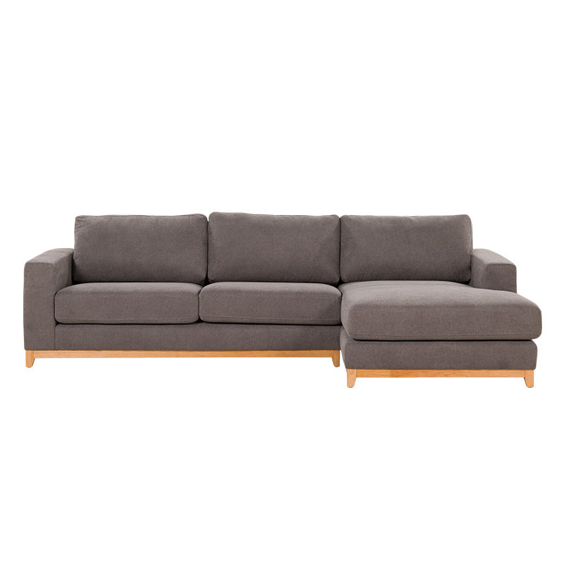 WILLOW WILLOW DARK GREY - FABRIC - 3S SEAT LOUNGE + RHF CHAISE