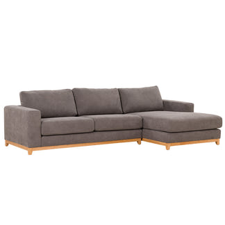 WILLOW WILLOW DARK GREY - FABRIC - 3S SEAT LOUNGE + RHF CHAISE