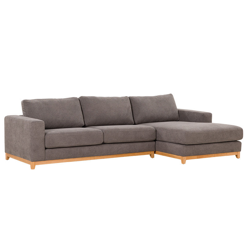 WILLOW WILLOW DARK GREY - FABRIC - 3S SEAT LOUNGE + RHF CHAISE