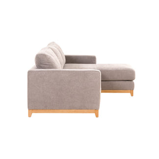 WILLOW WILLOW LIGHT GREY - FABRIC - 3S SEAT LOUNGE + RHF CHAISE