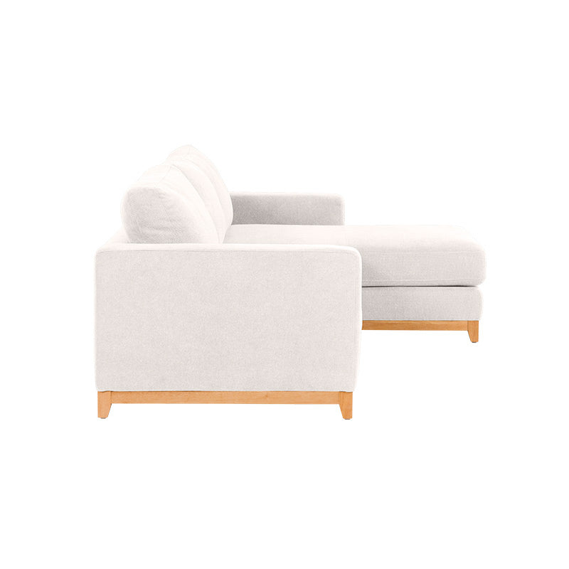 WILLOW WILLOW IVORY - FABRIC - 3S SEAT LOUNGE + RHF CHAISE