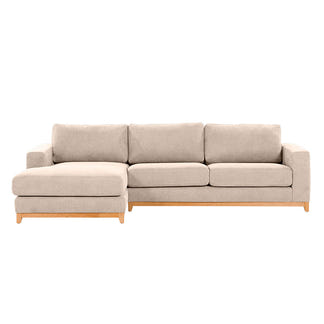WILLOW WILLOW CHAMPAGNE - FABRIC - 3S SEAT LOUNGE + LHF CHAISE