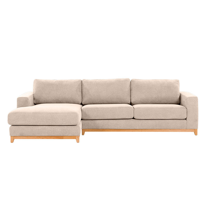 WILLOW WILLOW CHAMPAGNE - FABRIC - 3S SEAT LOUNGE + LHF CHAISE