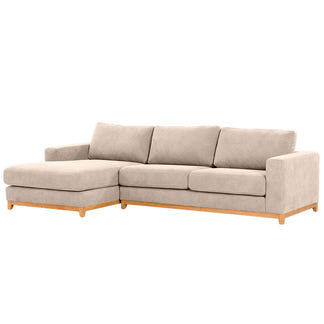 WILLOW WILLOW CHAMPAGNE - FABRIC - 3S SEAT LOUNGE + LHF CHAISE