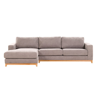 WILLOW WILLOW LIGHT GREY - FABRIC - 3S SEAT LOUNGE + LHF CHAISE