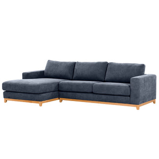 WILLOW WILLOW AZURE - FABRIC - 3S SEAT LOUNGE + LHF CHAISE