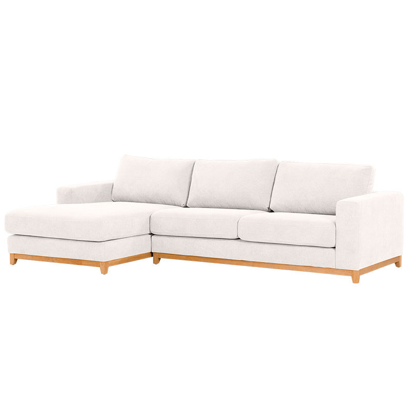 WILLOW WILLOW IVORY - FABRIC - 3S SEAT LOUNGE + LHF CHAISE