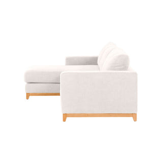 WILLOW WILLOW IVORY - FABRIC - 3S SEAT LOUNGE + LHF CHAISE