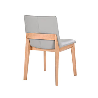WILSON WILSON DINING CHAIR - LEATHER GREY