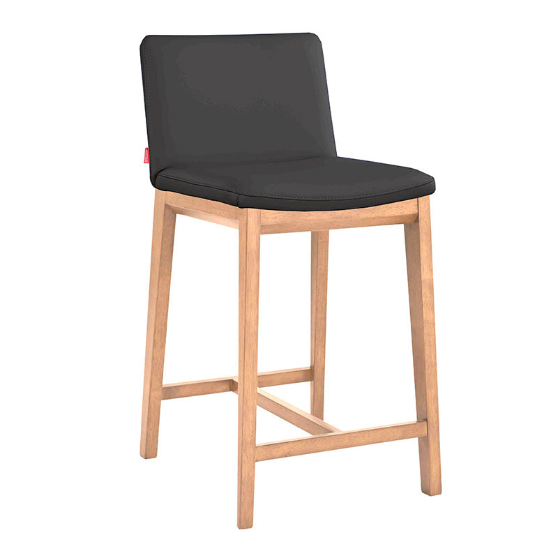 WILSON WILSON BAR STOOL - LEATHER BLACK