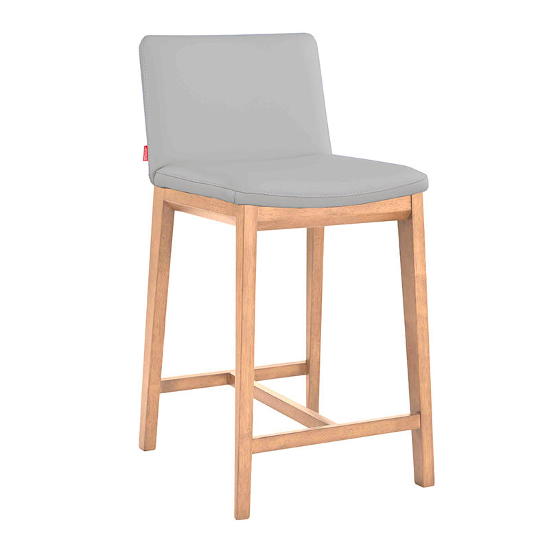 WILSON WILSON BAR STOOL - LEATHER GREY